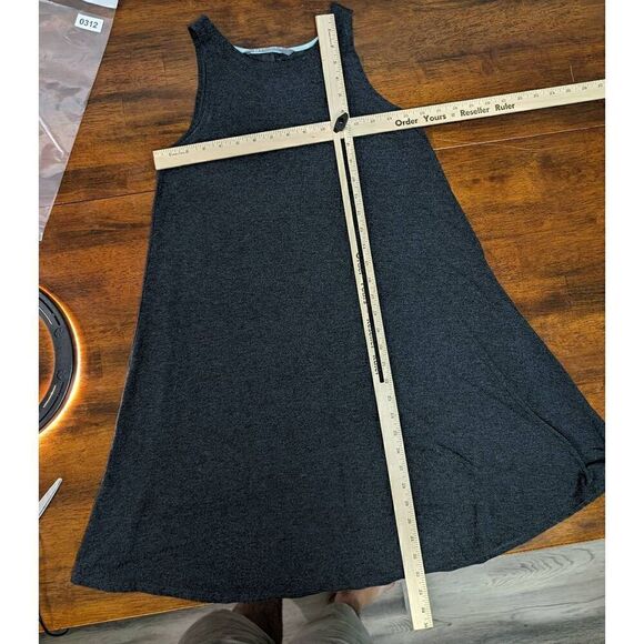 Free Fly Sleeveless Loose Plain Dress T-Shirt Tank Casual Short Gray Dress Women - Picture 6 of 6